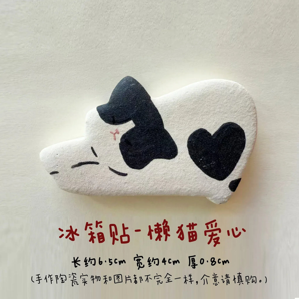 Cat refrigerator magnets - PetCeramicArt