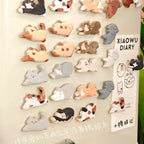 Cat refrigerator magnets - PetCeramicArt