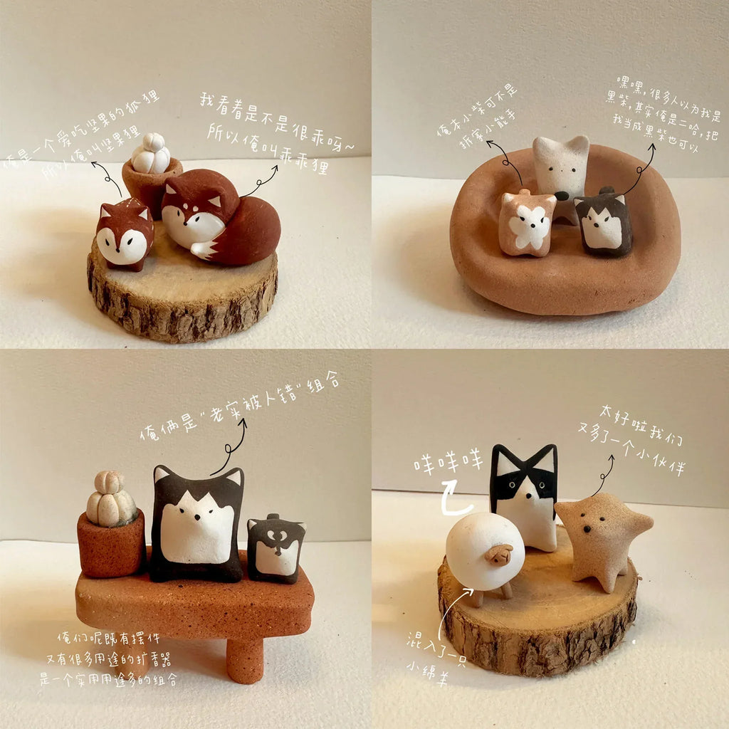 Puppy ceramic blind box figurine - PetCeramicArt