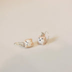 Handmade earrings | Ceramic animal designs - PetCeramicArt