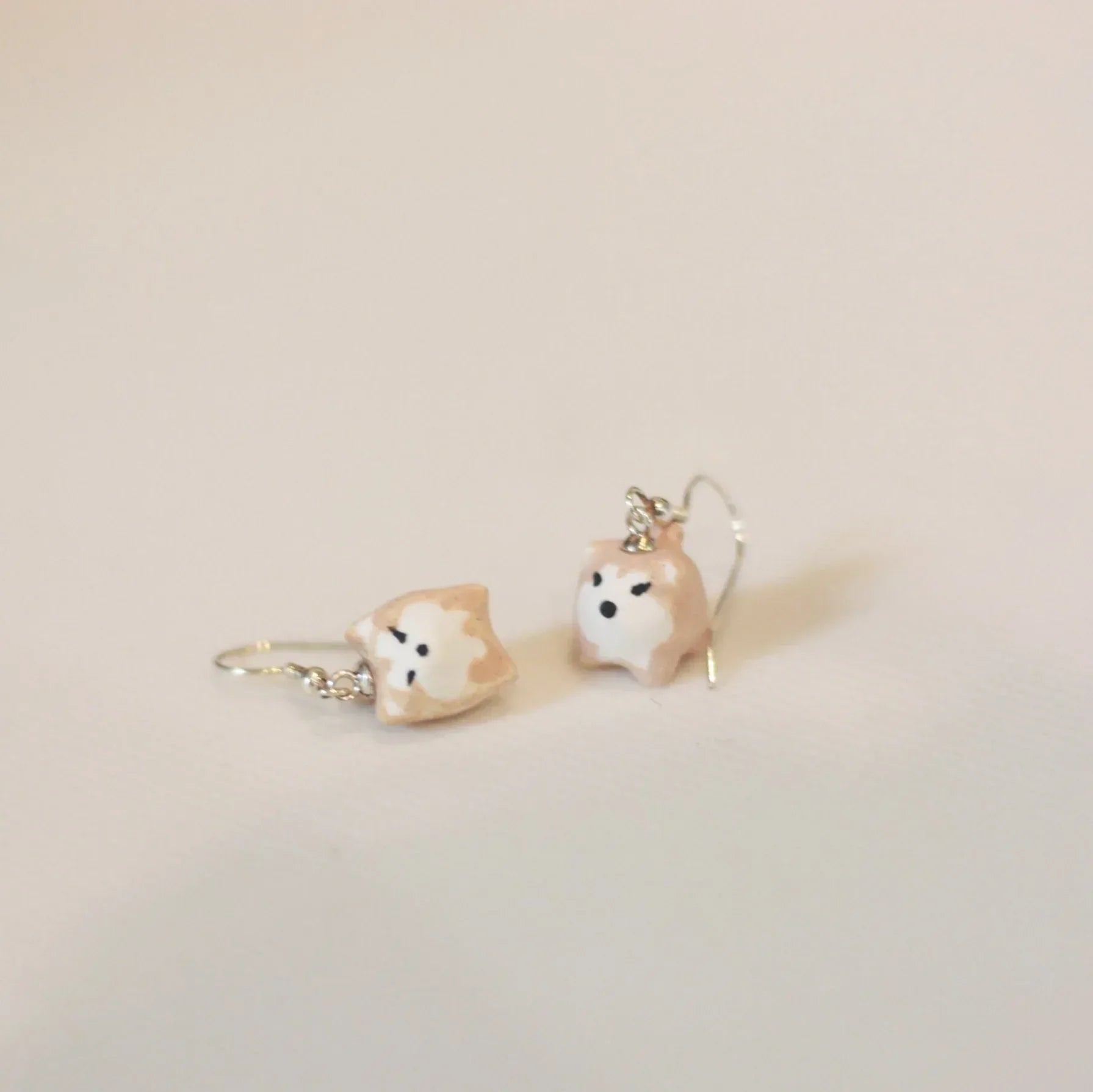 Handmade earrings | Ceramic animal designs - PetCeramicArt