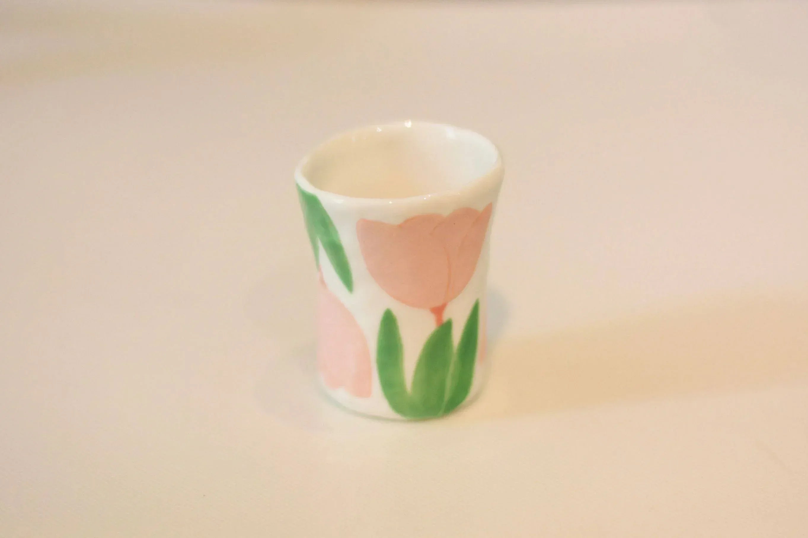Handmade ceramic teacup | Hand-painted floral pattern. - PetCeramicArt