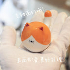 Round Cat | Glossy glazed finish - PetCeramicArt