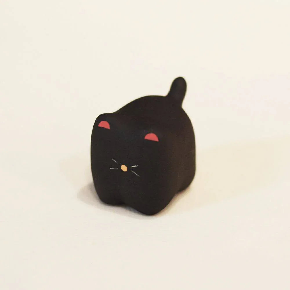Ceramic cat figurine | Handmade animal ornament - PetCeramicArt