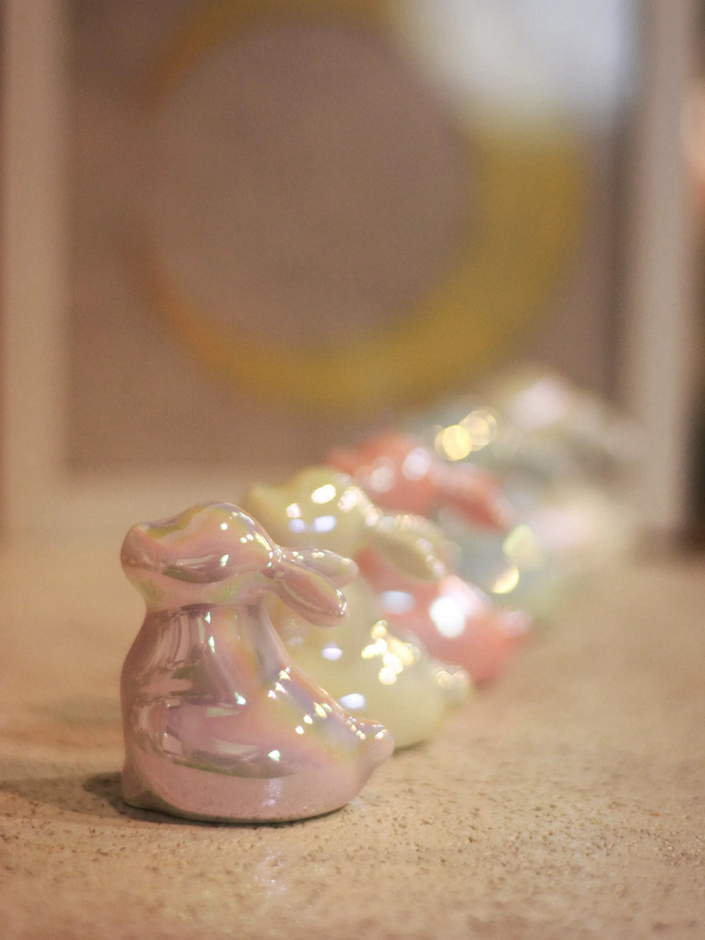 Jade Rabbit Ceramic Ornament | Desktop Decoration - PetCeramicArt