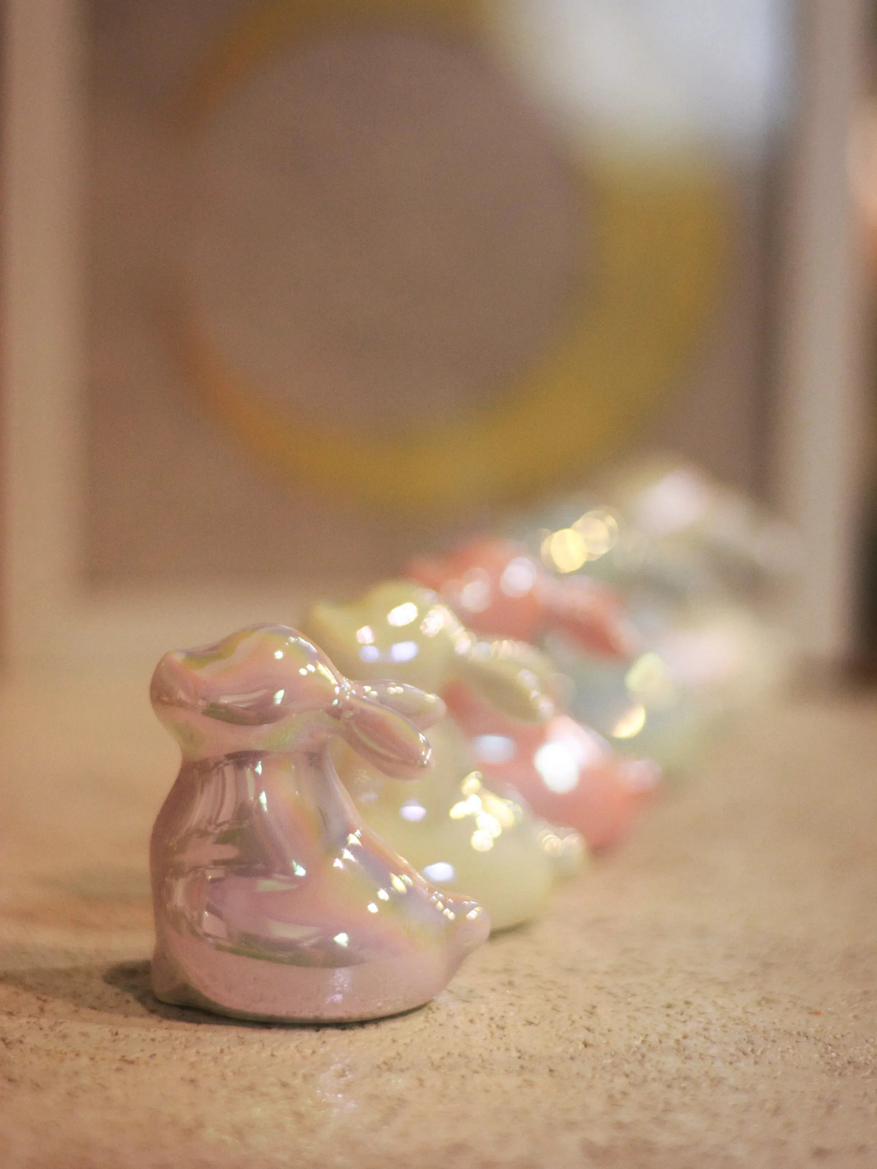 Jade Rabbit Ceramic Ornament | Desktop Decoration - PetCeramicArt