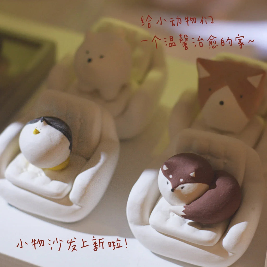 Miniature Ceramic Sofa | Handmade Ceramic Model - PetCeramicArt