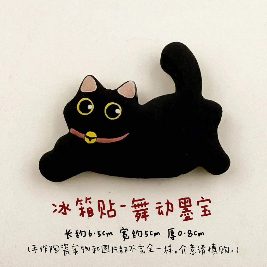 Cat refrigerator magnets - PetCeramicArt