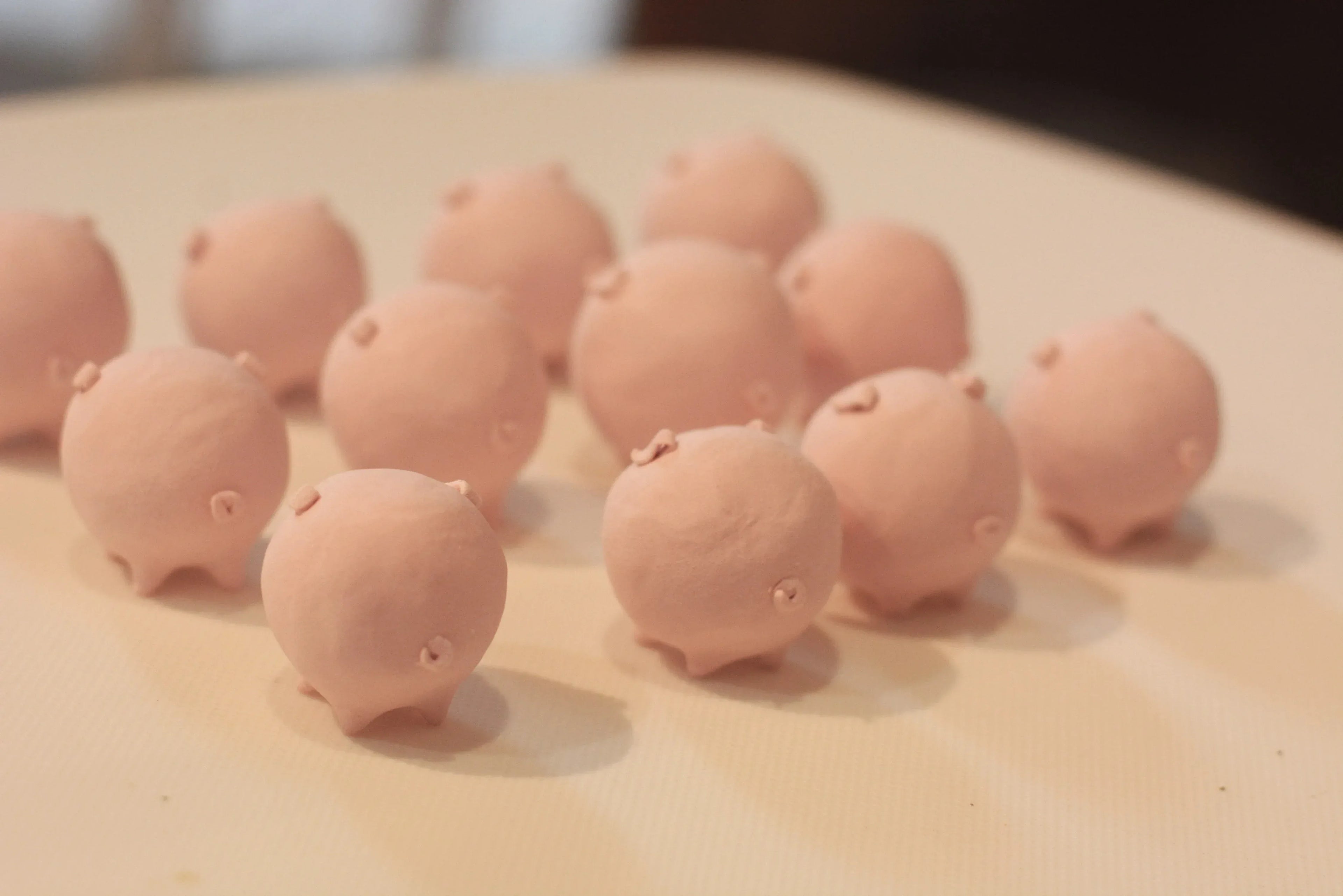 Ceramic pig figurine | Handmade doll - PetCeramicArt