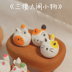 Sculpted kitten figurine | Handmade clay gift - PetCeramicArt