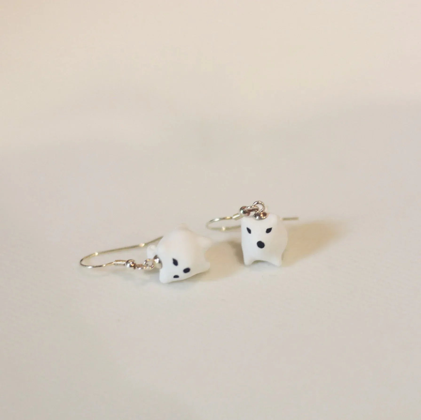 Handmade earrings | Ceramic animal designs - PetCeramicArt