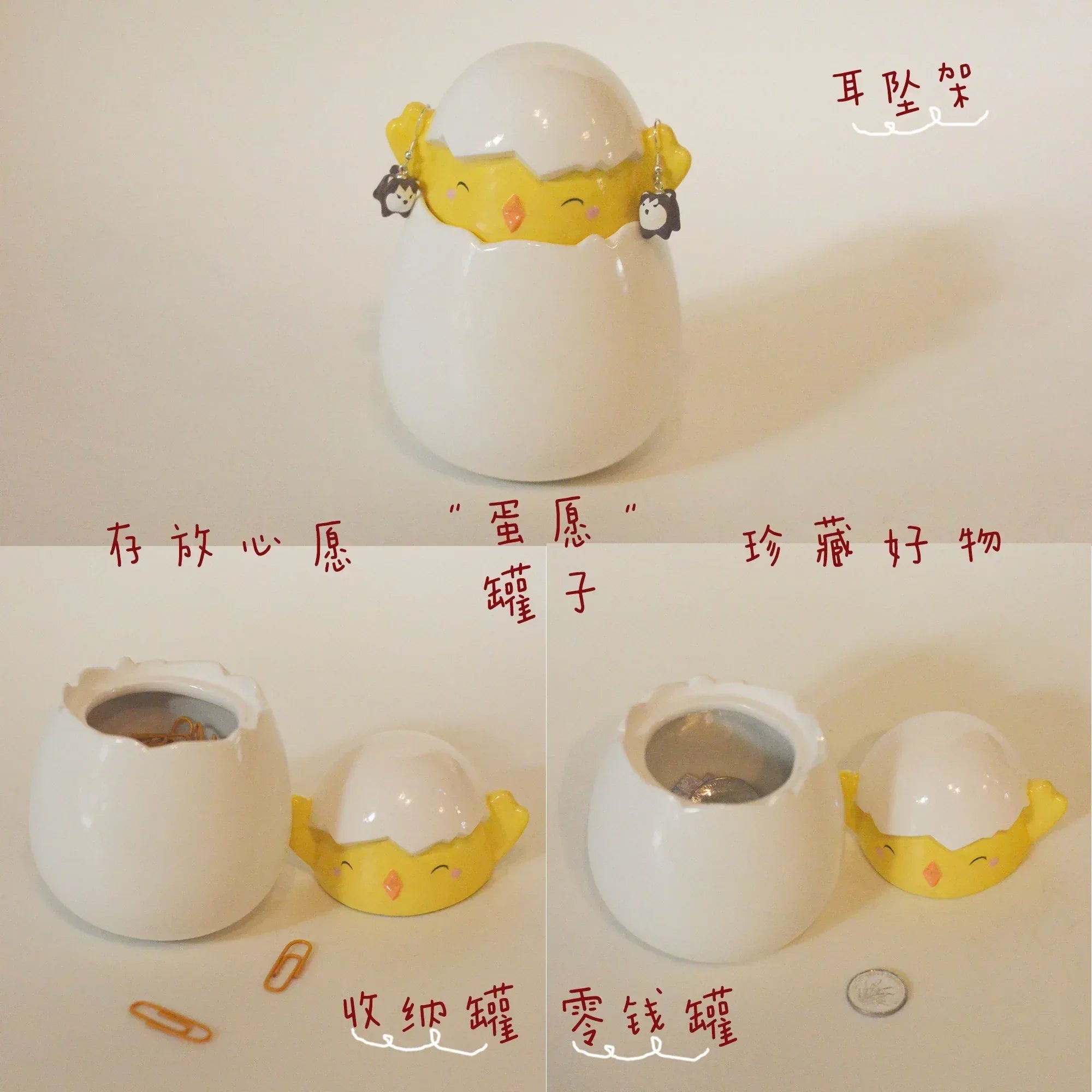 Wishing Egg | Cute Little Chick - PetCeramicArt
