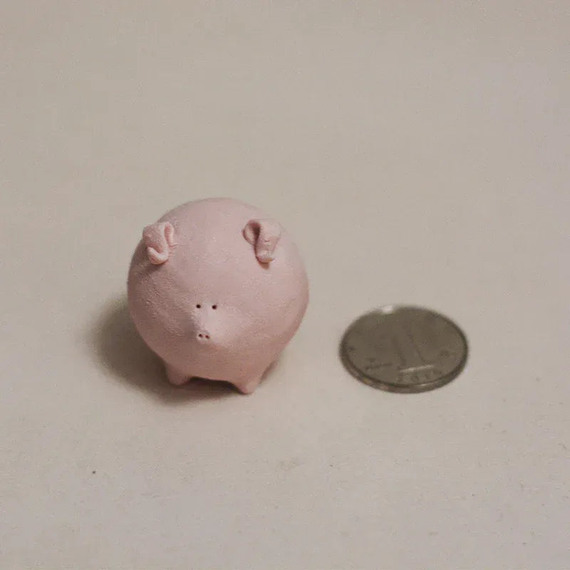 Ceramic pig figurine | Handmade doll - PetCeramicArt