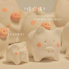 Pig figurines | Cute pig plush toys - PetCeramicArt