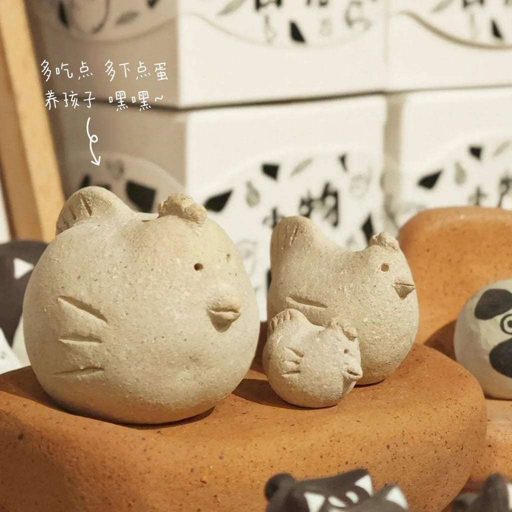 Ceramic chick figurine | Clay doll - PetCeramicArt