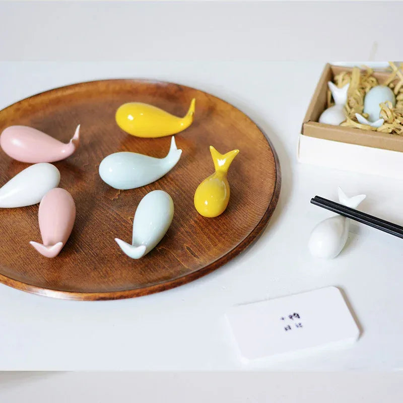 Little Whale | Spoon and Chopstick Rest - PetCeramicArt