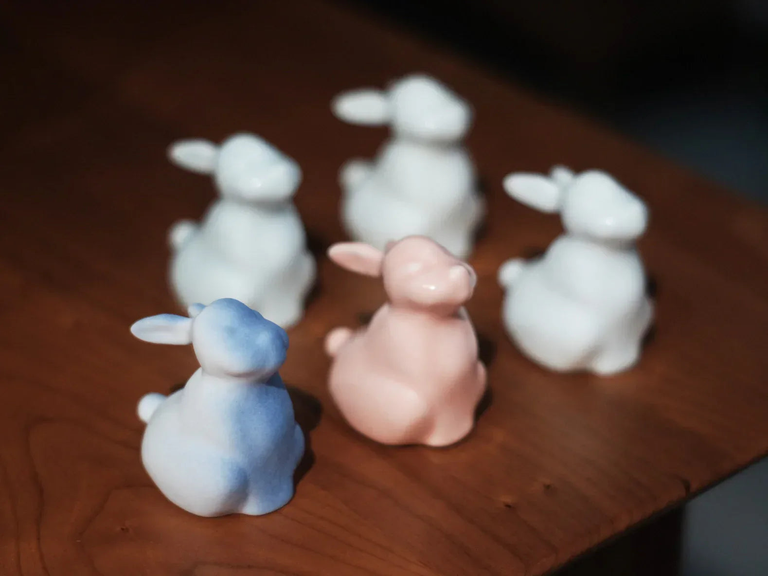 Jade Rabbit Ceramic Ornament | Desktop Decoration - PetCeramicArt