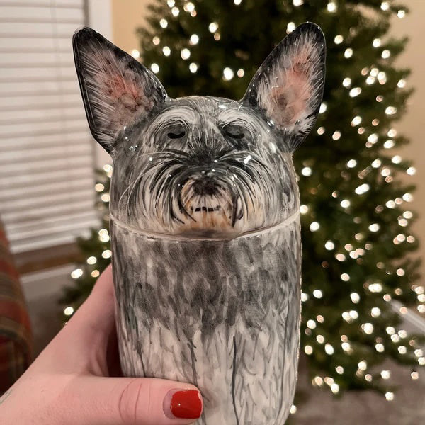 Custom Portrait Dog Storage Jar/Urn