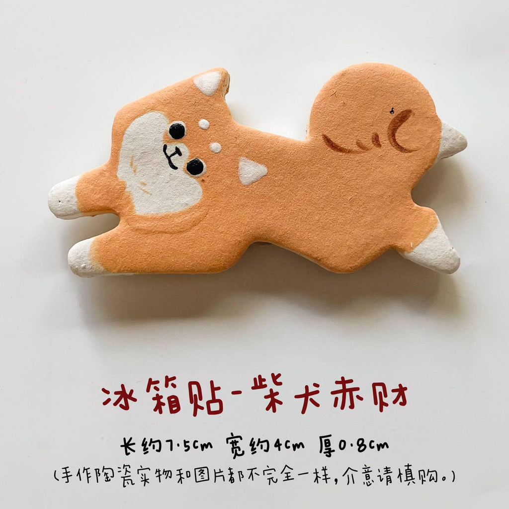 Cat refrigerator magnets | Handmade pet gifts - PetCeramicArt