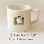 Magnetic dog-shaped coffee cup - PetCeramicArt