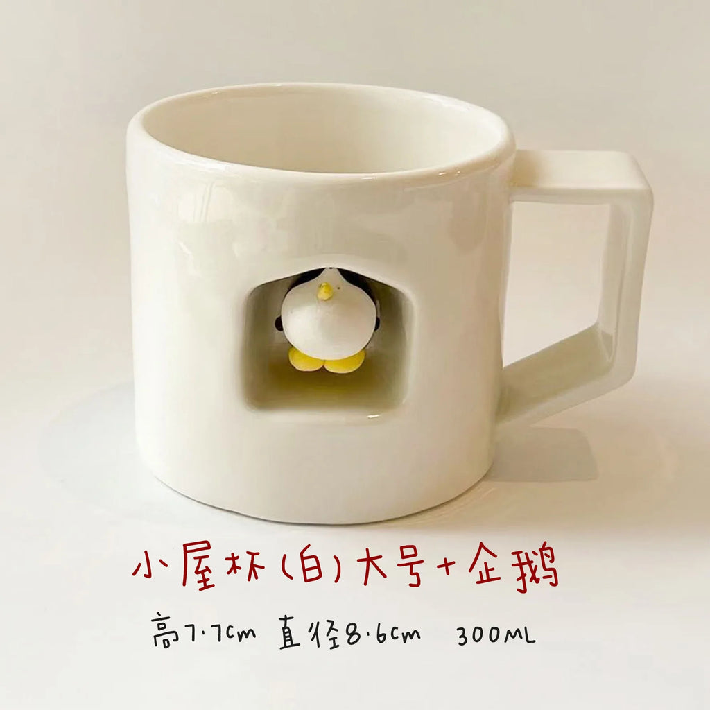 Magnetic dog-shaped coffee cup - PetCeramicArt