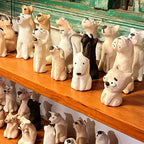 Strange dog ceramic ornament - PetCeramicArt