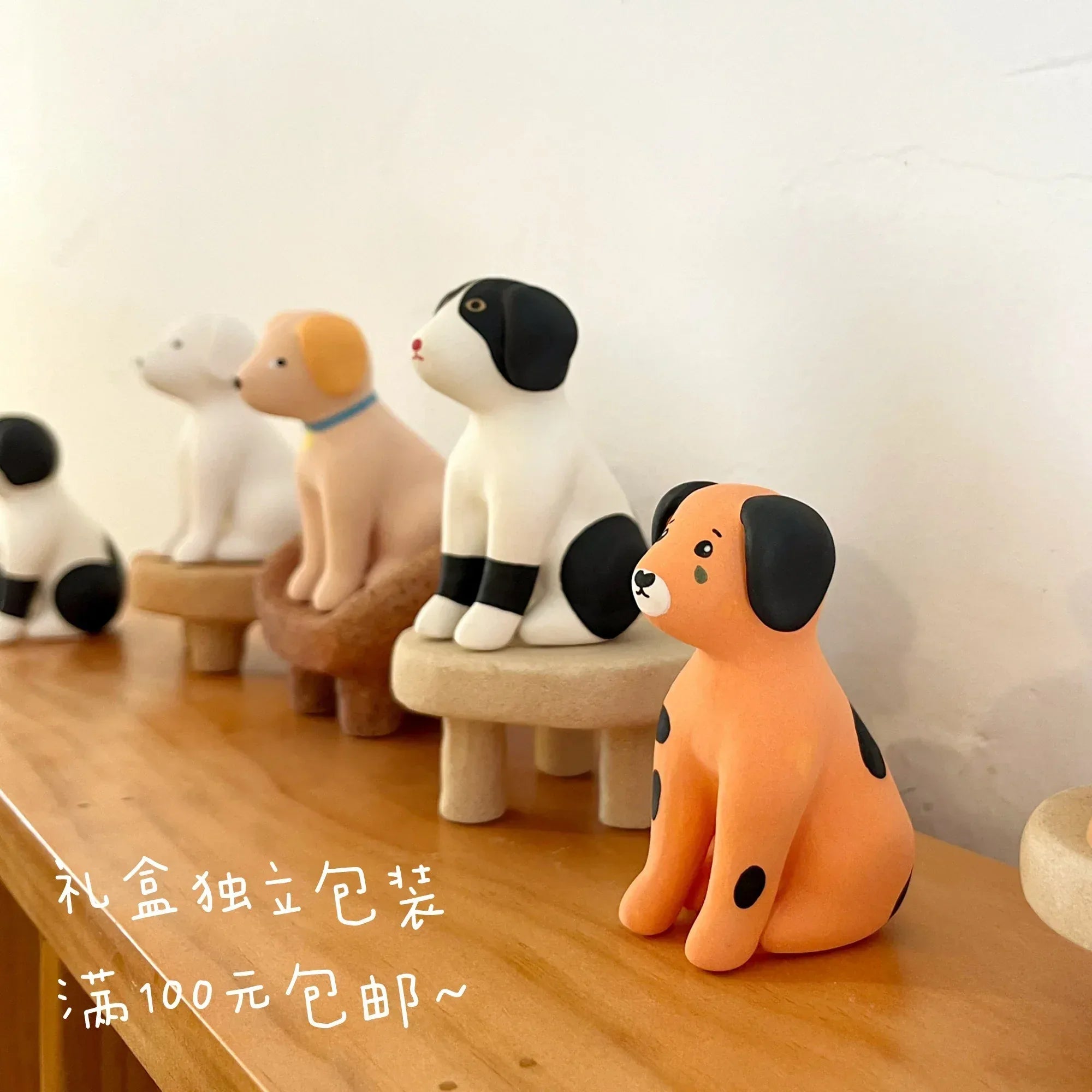 Ceramic dog figurines - PetCeramicArt