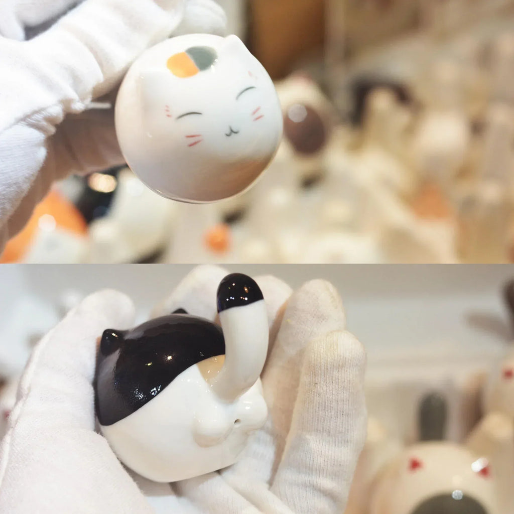 Round Cat | Glossy glazed finish - PetCeramicArt