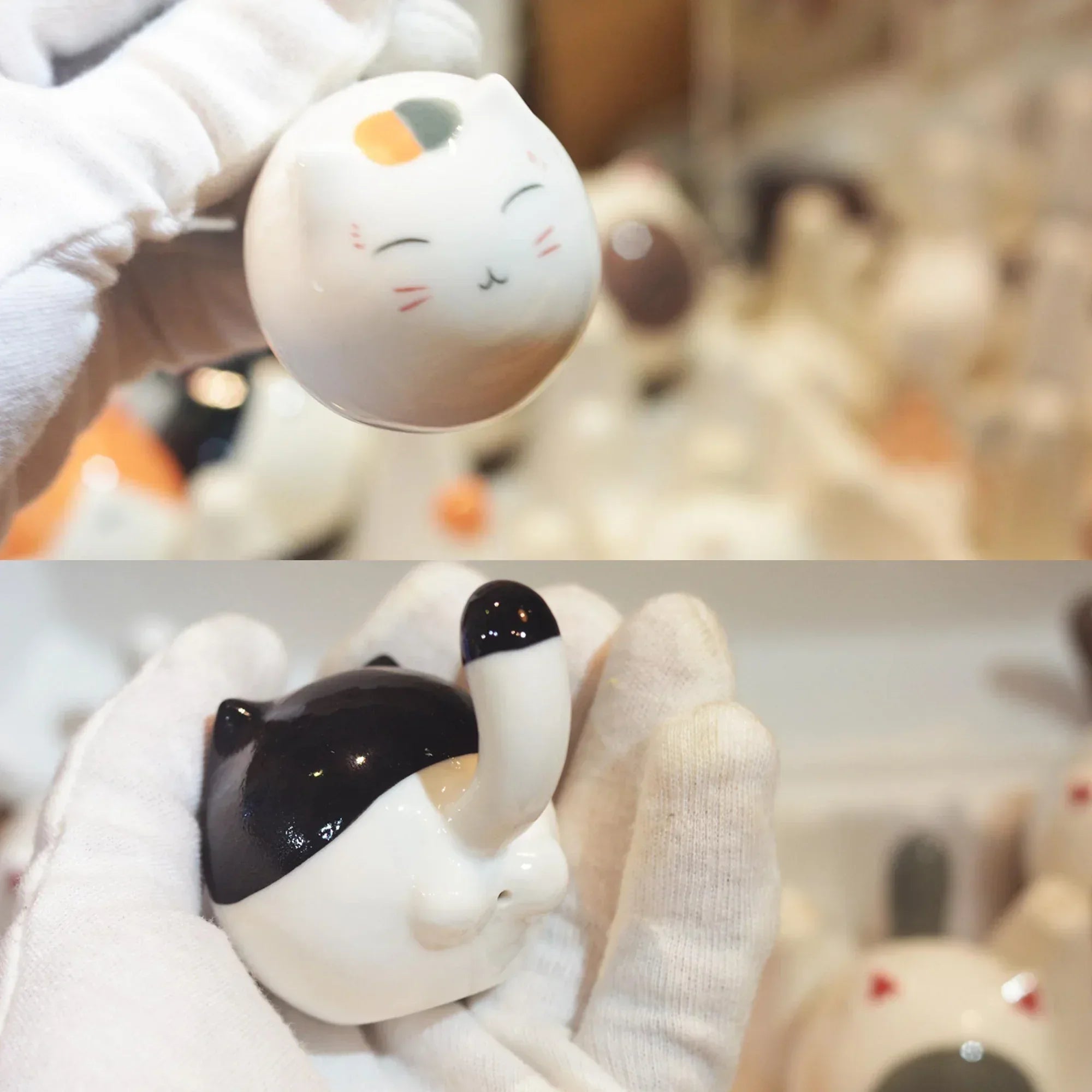 Round Cat | Glossy glazed finish - PetCeramicArt