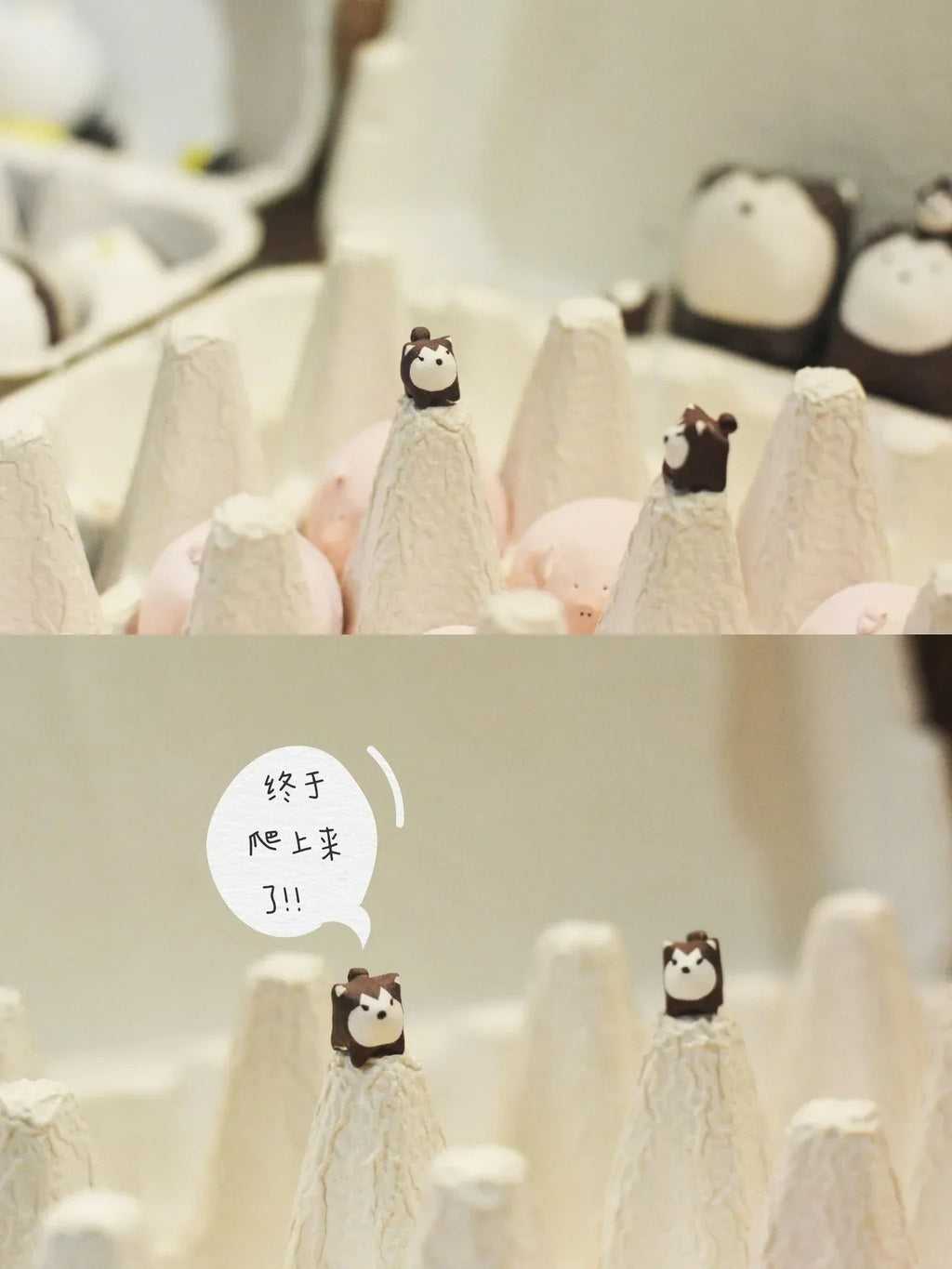 Husky ceramic figurine | Handmade gift - PetCeramicArt