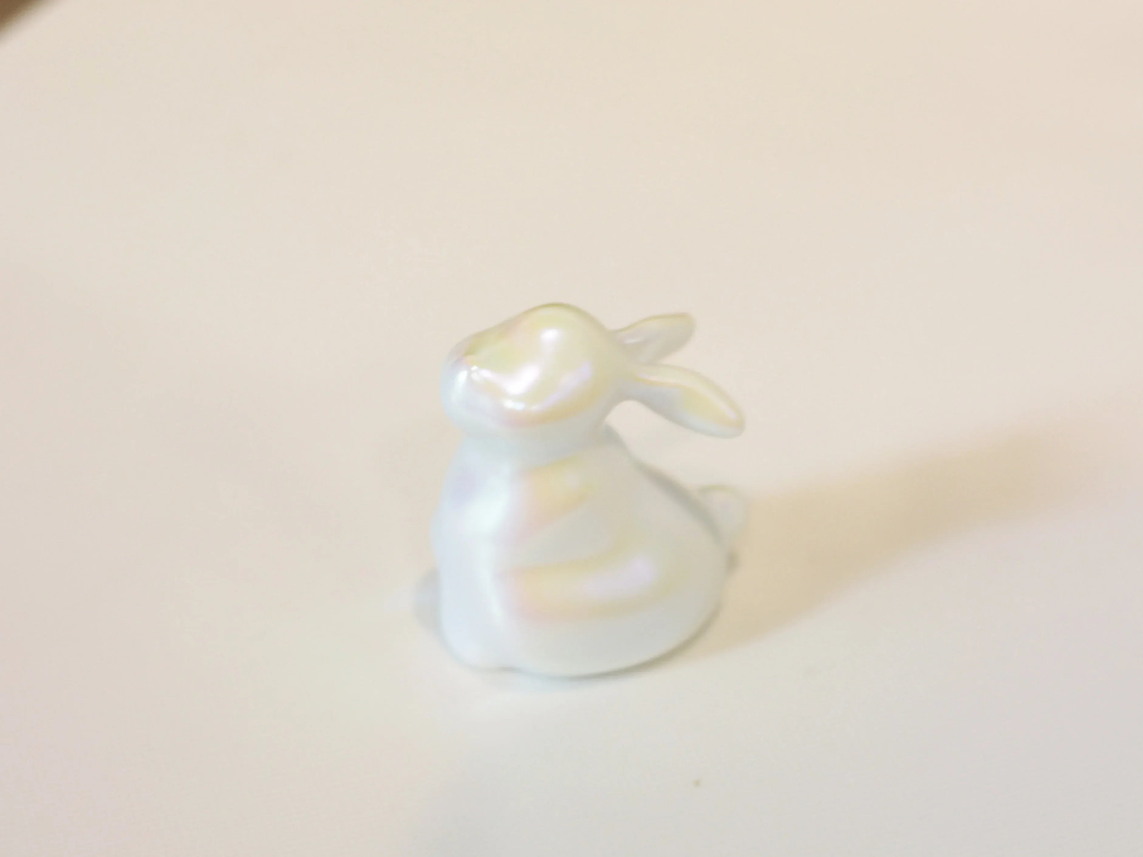 Jade Rabbit Ceramic Ornament | Desktop Decoration - PetCeramicArt