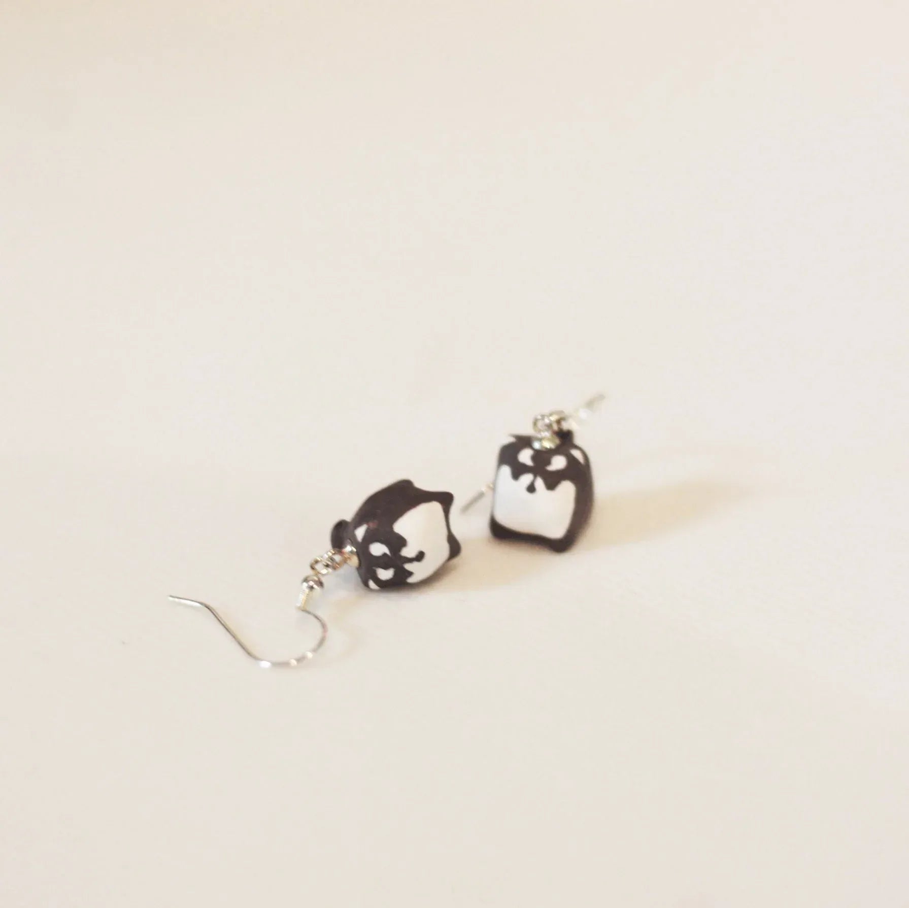 Handmade earrings | Ceramic animal designs - PetCeramicArt