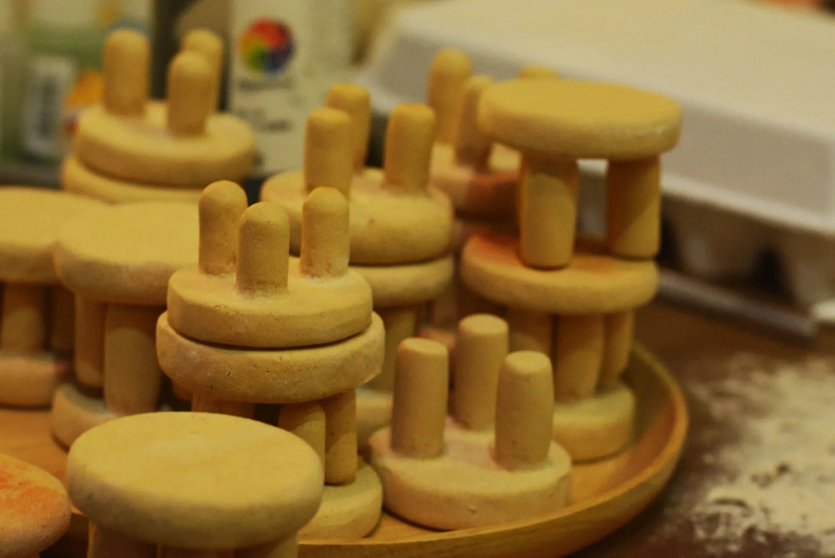 Clay stool | Handmade decoration - PetCeramicArt