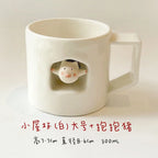 Magnetic dog-shaped coffee cup - PetCeramicArt