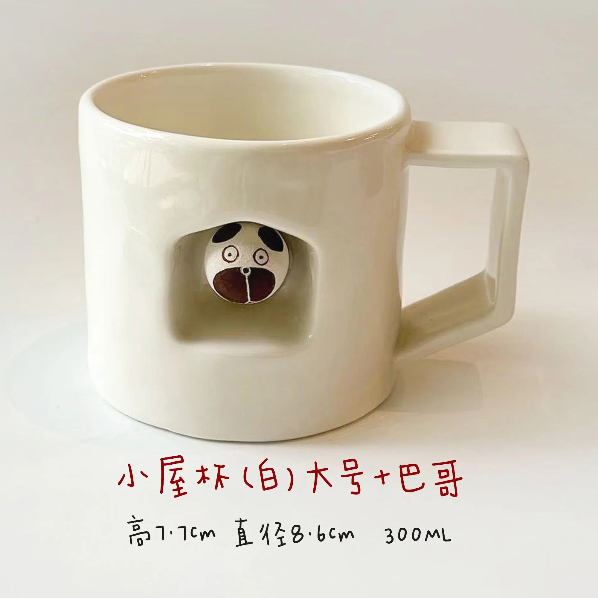 Magnetic dog-shaped coffee cup - PetCeramicArt