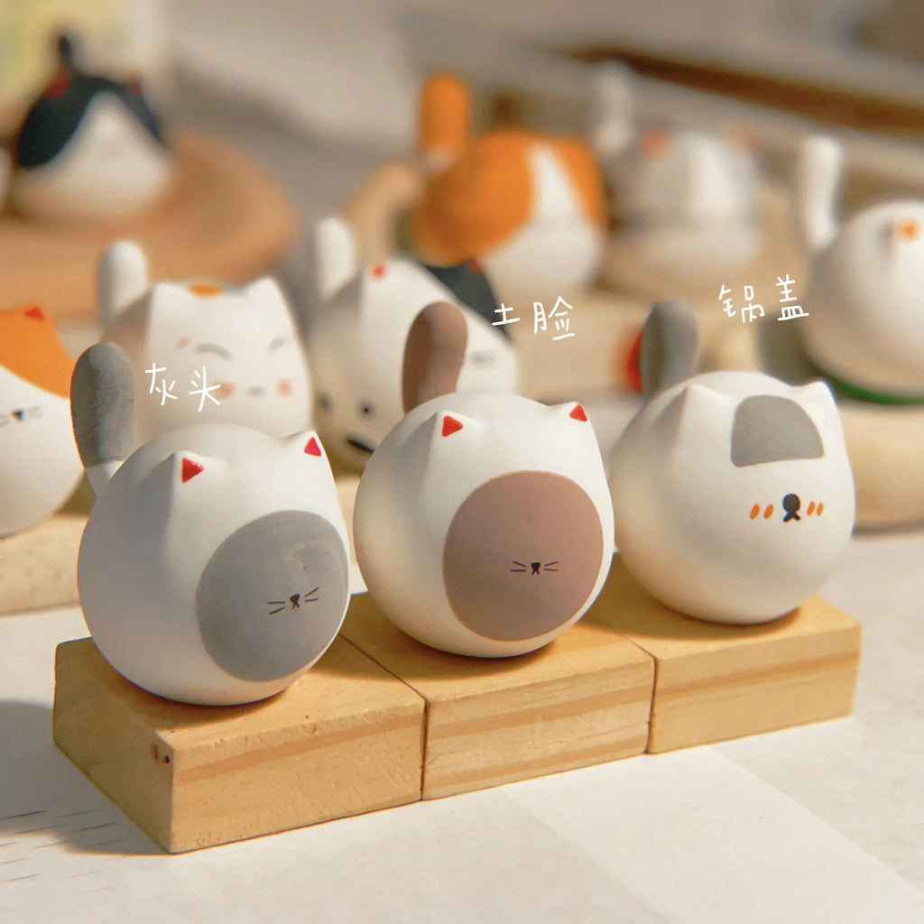 Ceramic Cat | Desktop Ornament Gift - PetCeramicArt