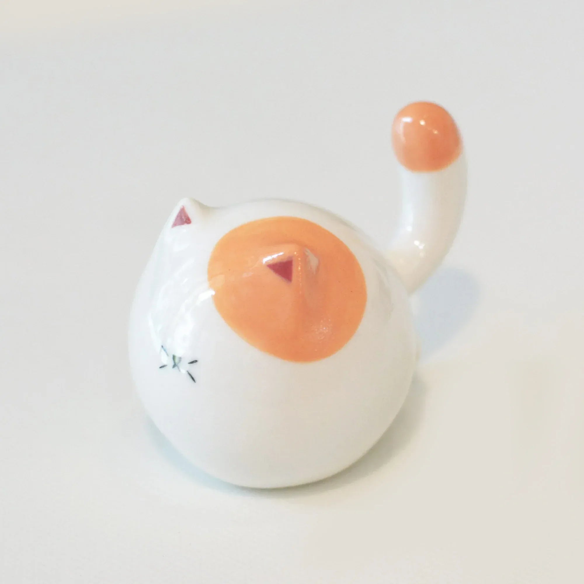 Round Cat | Glossy glazed finish - PetCeramicArt
