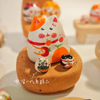 Lucky Cat Figurine | Handmade Gift Set - PetCeramicArt