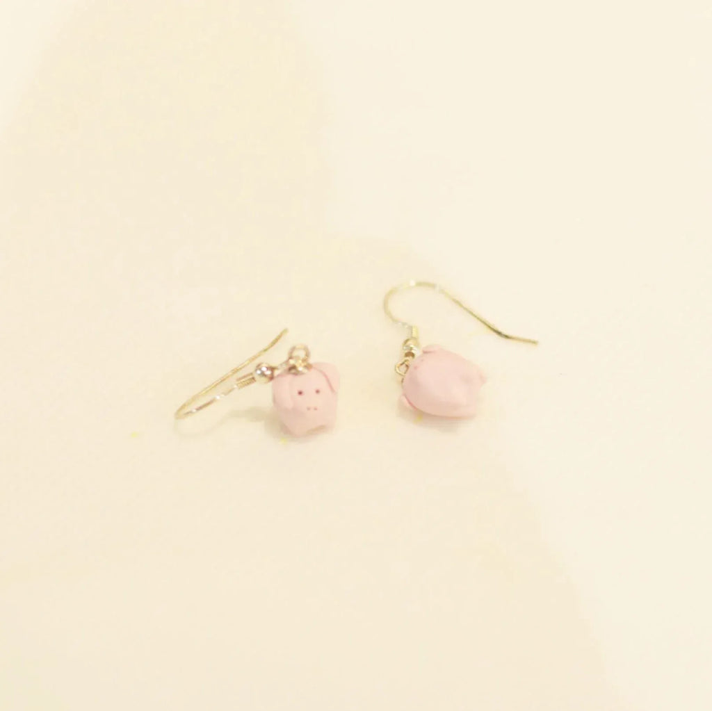 Handmade earrings | Ceramic animal designs - PetCeramicArt