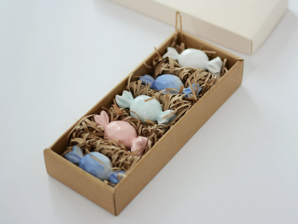 Candy-shaped ceramic chopstick rest - PetCeramicArt