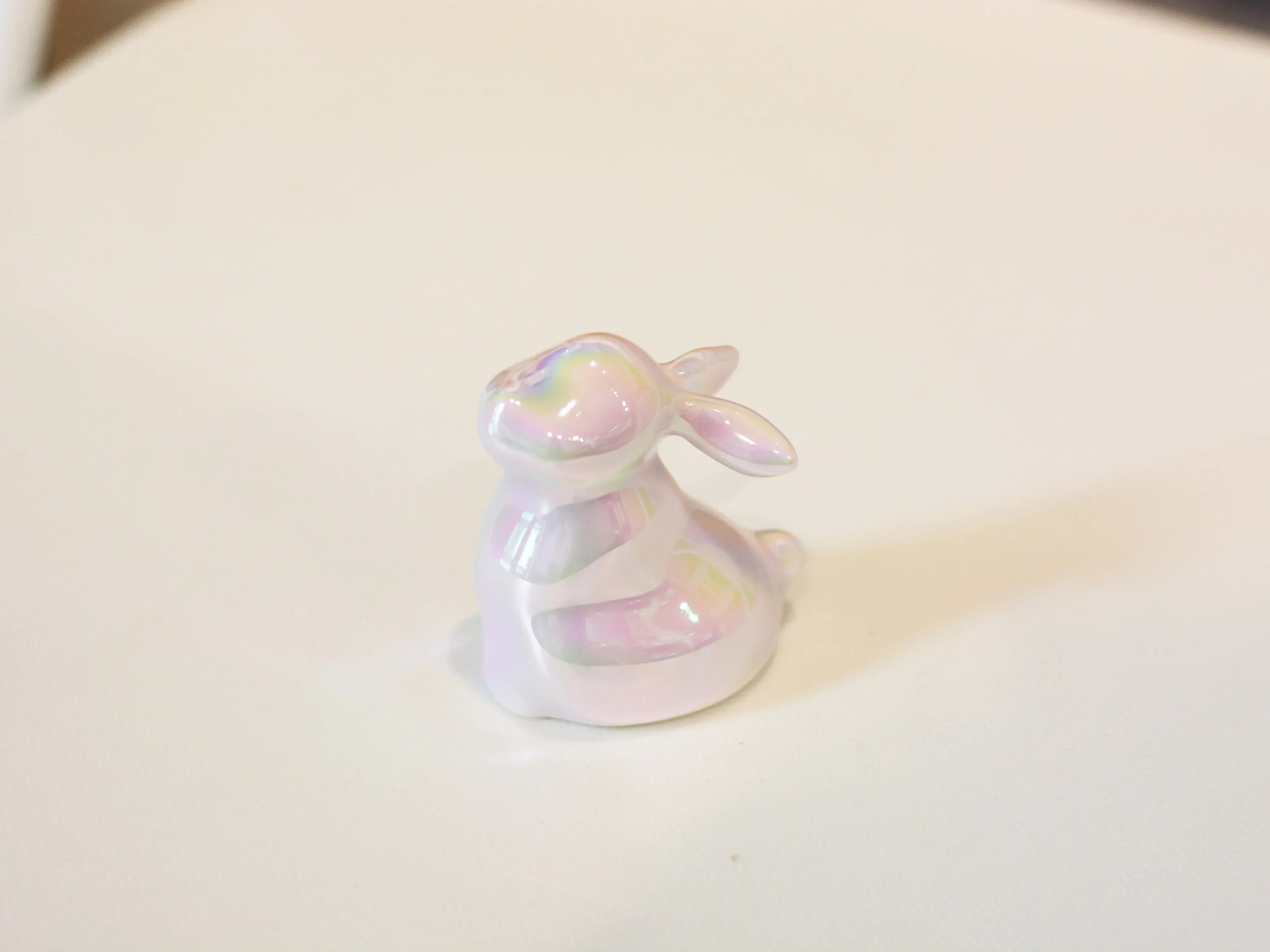 Jade Rabbit Ceramic Ornament | Desktop Decoration - PetCeramicArt