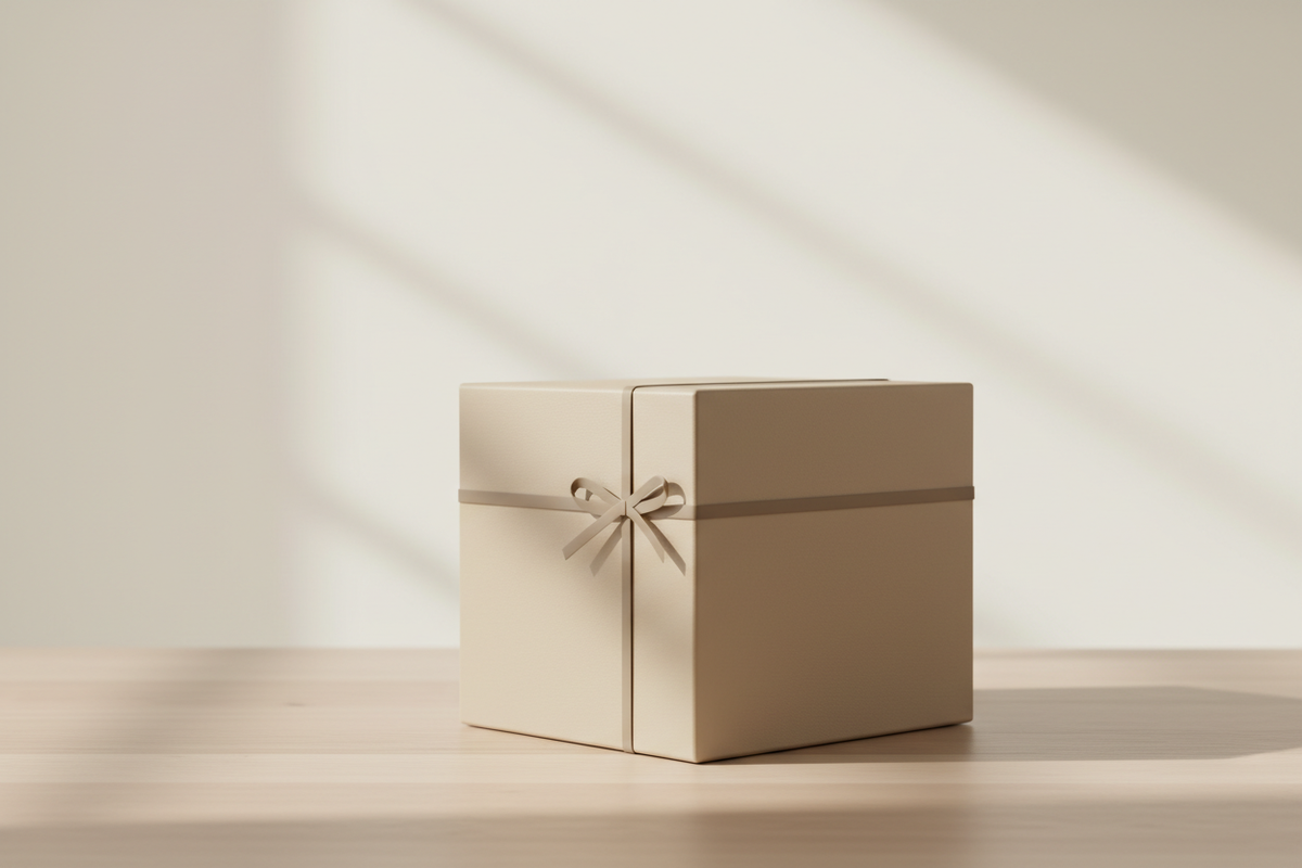 礼品盒，简约风格