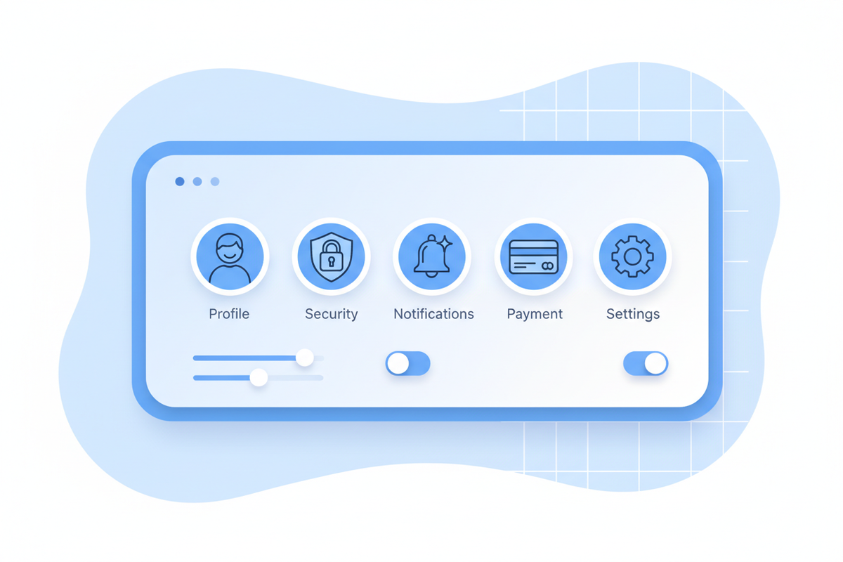 生成一张 管理你的账户  的照片