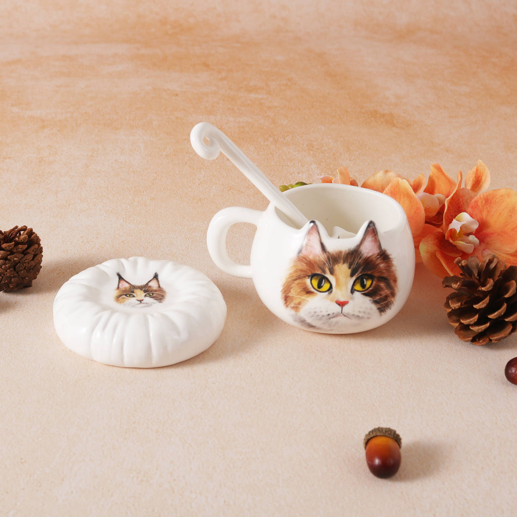 Cat Ear Mug and Coaster