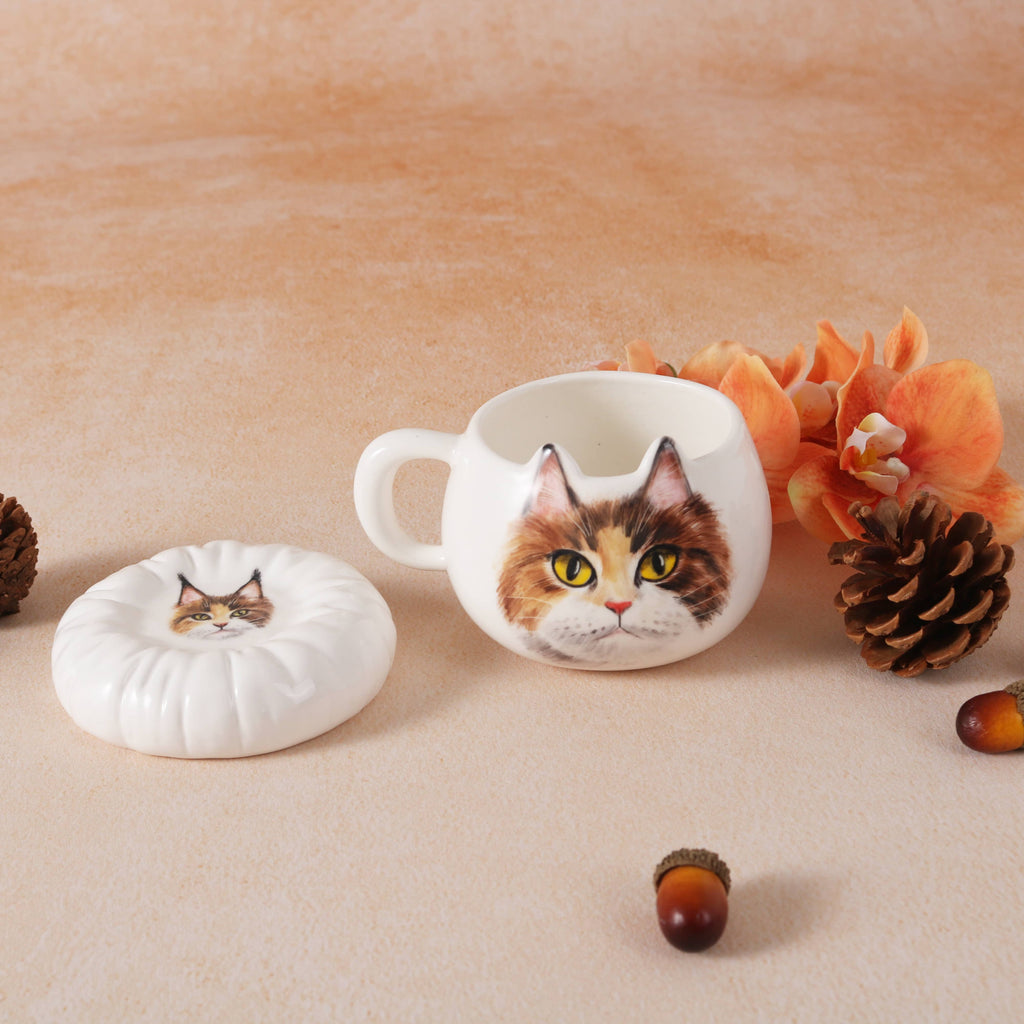 Cat Ear Mug and Coaster
