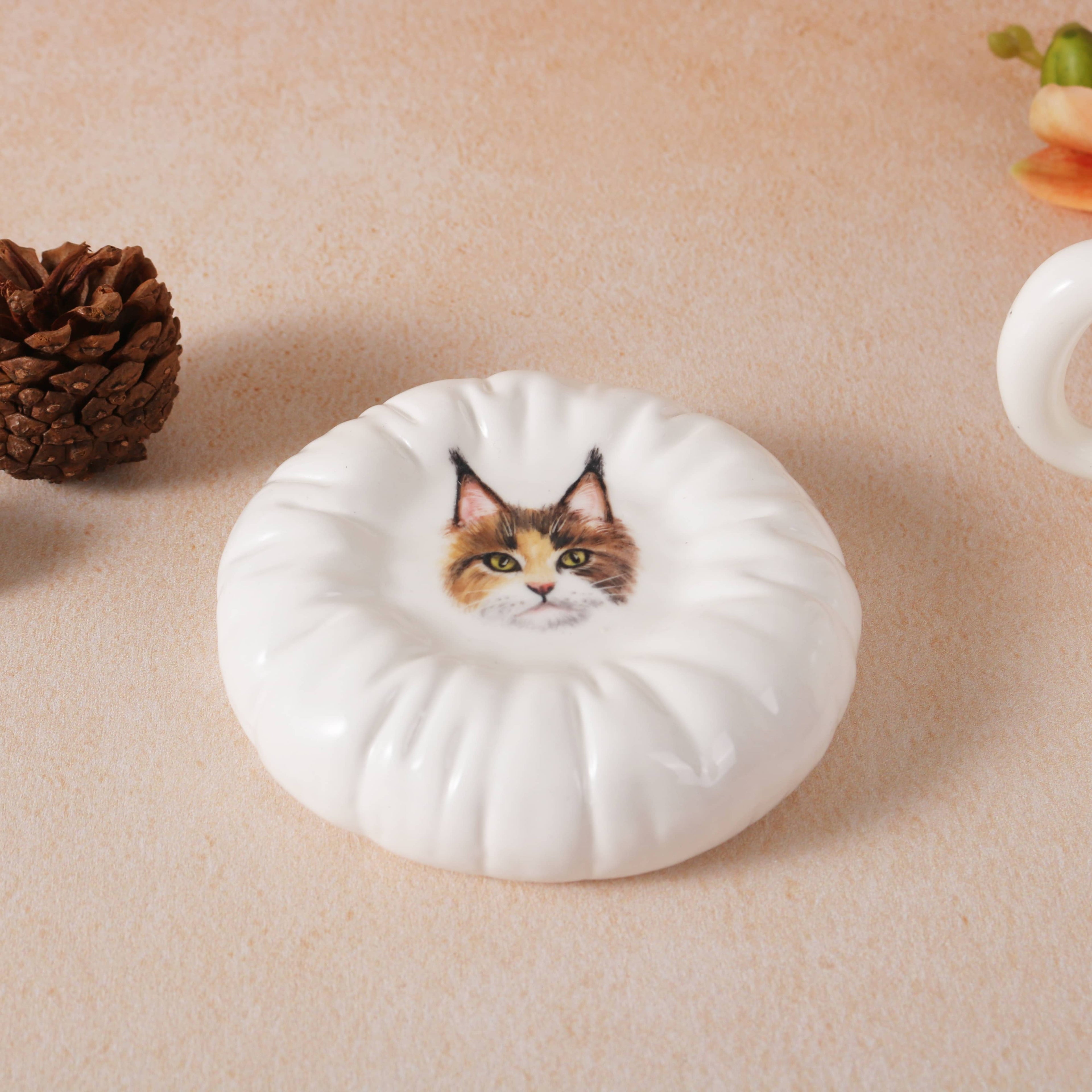 Cat Ear Mug and Coaster