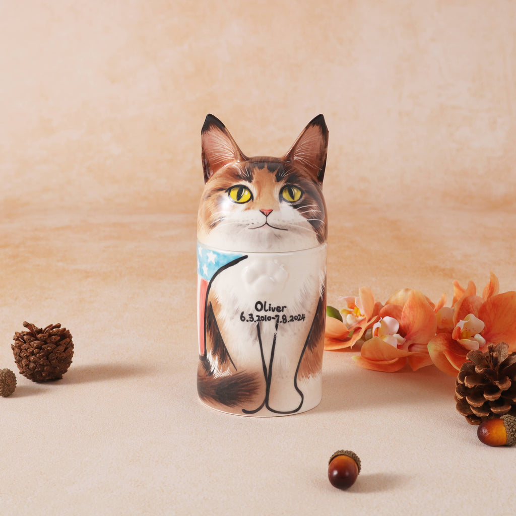 Cat's Urn/Jar/Ornament