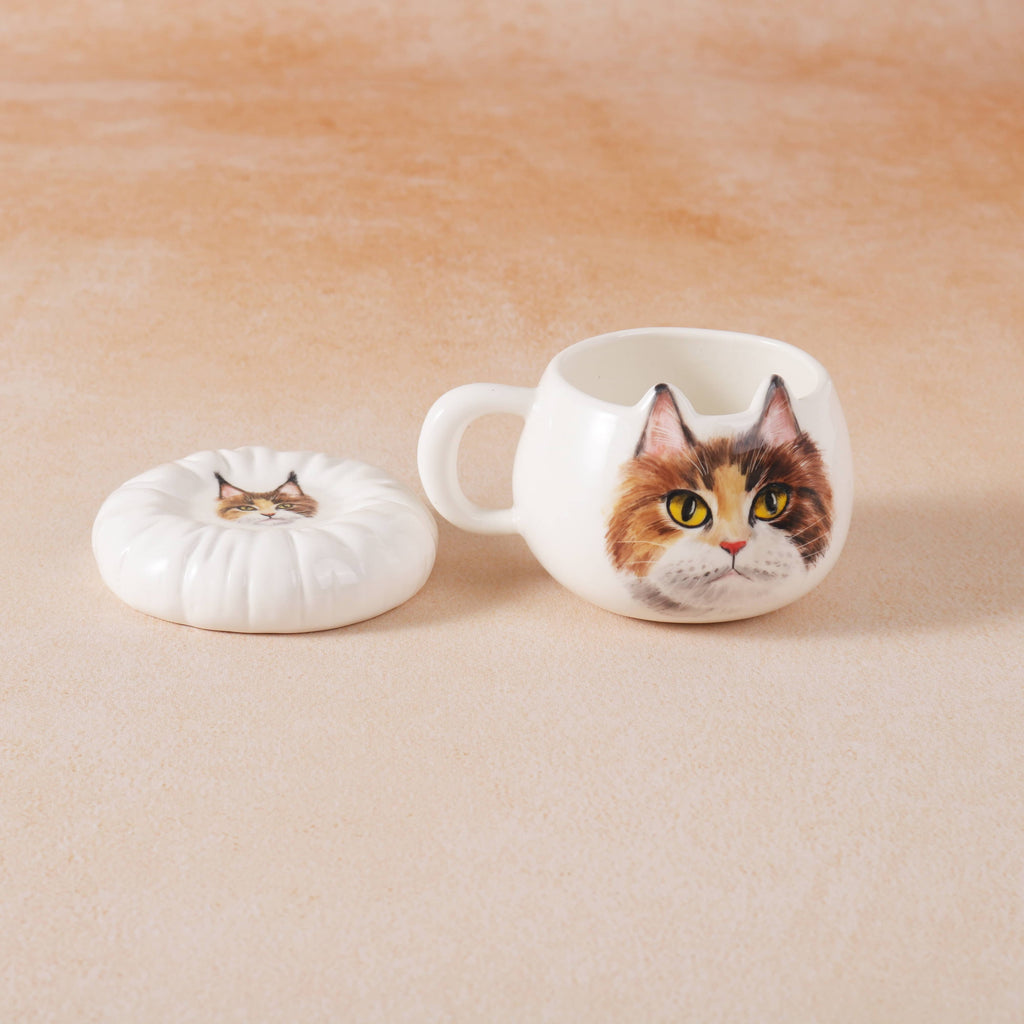 Cat Ear Mug and Coaster