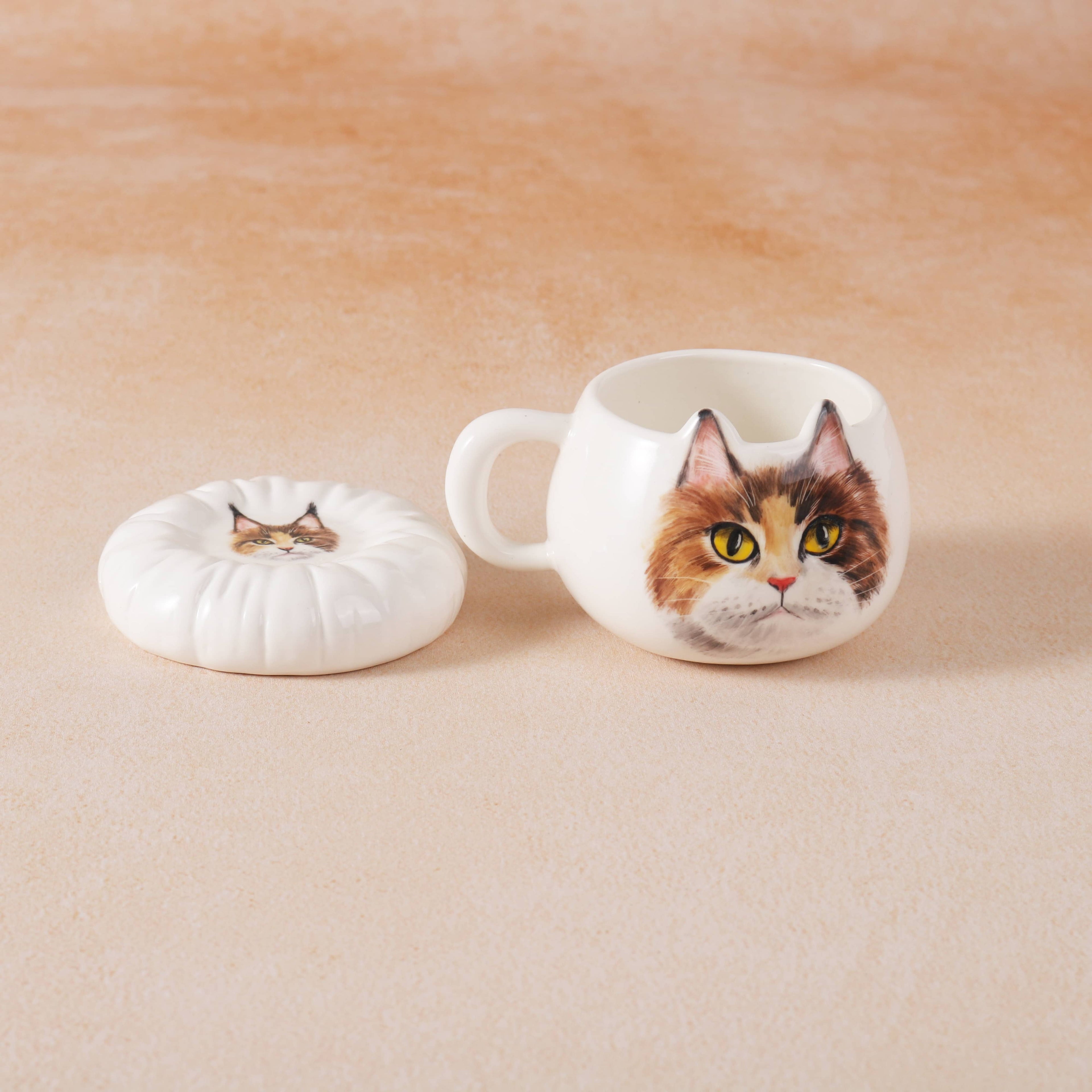 Cat Ear Mug and Coaster