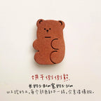 Biscuit-shaped ceramic refrigerator magnets - PetCeramicArt